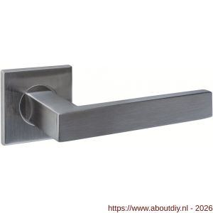 Intersteel 1035 deurkruk gatdeel rechts Q 05 op rozet verdekt 53x53x6 mm RVS - A26011222 - afbeelding 1