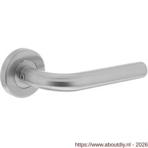 Intersteel 1231 deurkruk Recht Basic op rozet verdekt diameter 53x9 mm RVS - A26000591 - afbeelding 1