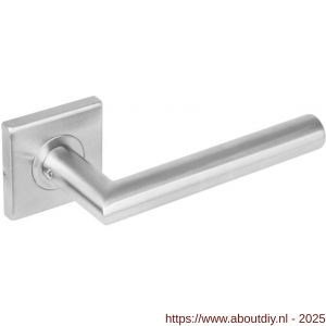Intersteel 1242 deurkruk gatdeel Jura op rozet verdekt 53x53x8 mm met nokken RVS - A26000607 - afbeelding 1