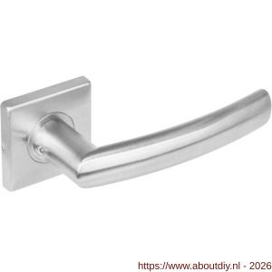 Intersteel Essentials 1248 deurkruk Blok op rozet verdekt 53x53x8 mm met nokken RVS - A26007345 - afbeelding 1