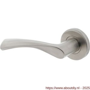 Intersteel 1279 deurkruk gatdeel links Vlinder op rozet verdekt diameter 53x8 mm met nokken EN 1906/4 RVS - A26001617 - afbeelding 1