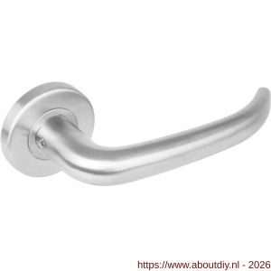 Intersteel Essentials 1282 deurkruk Sabel op rozet verdekt diameter 53x8 mm met nokken EN 1906/4 RVS - A26000634 - afbeelding 1