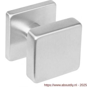 Intersteel Essentials 2246 knoprozet vierkant met stift M10-8x85 mm centraal vast op rozet met nokken 53x53x8 mm RVS - A26001967 - afbeelding 1