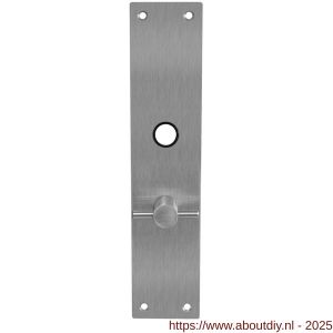 Intersteel 2688 schild renovatie rechthoekig 250x55x2 mm WC57/5 mm RVS - A26005857 - afbeelding 1