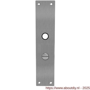 Intersteel 2688 schild renovatie rechthoekig 250x55x2 mm WC63/8 mm RVS - A26005858 - afbeelding 1