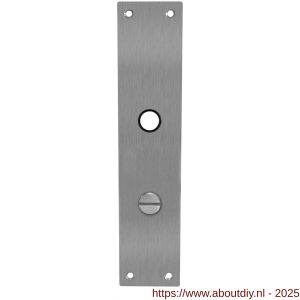 Intersteel 2688 schild renovatie rechthoekig 250x55x2 mm WC78/8 mm RVS - A26005859 - afbeelding 1