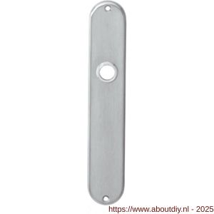 Intersteel 2694 langschild ovaal 220x41 mm WC72/8 mm RVS - A26003053 - afbeelding 1