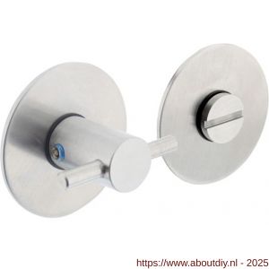 Intersteel 3403 WC-sluiting zelfklevend diameter 55x2 mm met stift 5x5 mm RVS - A26006853 - afbeelding 1