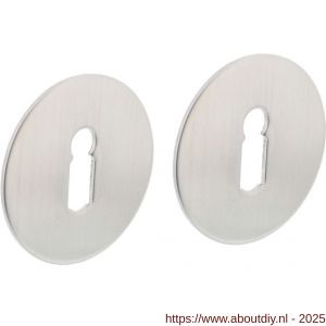 Intersteel Essentials 3403 sleutelrozetten zelfklevend diameter 55x2 mm RVS - A26011077 - afbeelding 1