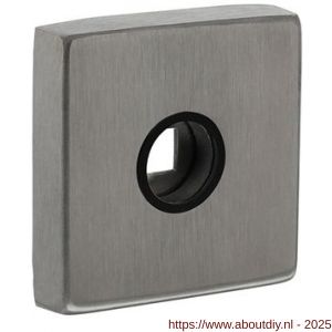 Intersteel 3406 rozetten massief verdekt 53x53x10 mm met nokken en 2-weg veerconstructie RVS - A26008554 - afbeelding 1