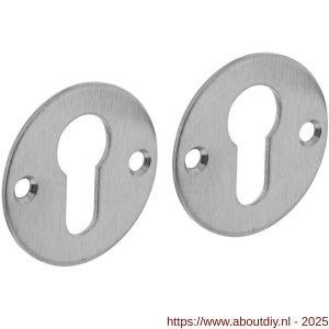 Intersteel Essentials 3409 cilinderrozetten diameter 50x2 mm RVS - A26011080 - afbeelding 1