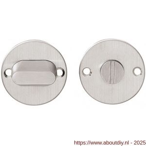 Intersteel Living 3409 WC-sluiting diameter 50x2 mm zonder venster met stift 8x8 mm RVS - A26002740 - afbeelding 1