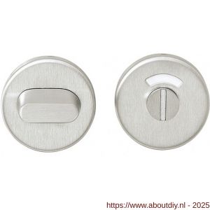 Intersteel 3410 WC-sluiting verdekt diameter 53x10 mm met stift 5x5 mm RVS - A26002741 - afbeelding 1