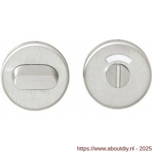 Intersteel 3410 WC-sluiting verdekt diameter 53x10 mm met stift 6x6 mm RVS - A26002742 - afbeelding 1