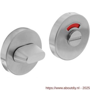 Intersteel Living 3410 WC-sluiting verdekt diameter 53x10 mm met stift 8x8 mm RVS - A26007622 - afbeelding 1