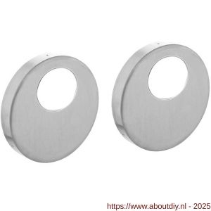 Intersteel 3410 rondcilinderrozetten verdekt diameter 53x9 mm RVS - A26011358 - afbeelding 1