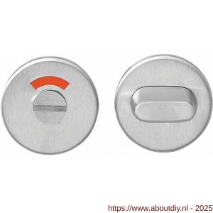 Intersteel 3413 WC-sluiting verdekt diameter 53x5 mm met stift 5x5 mm RVS - A26002745 - afbeelding 1