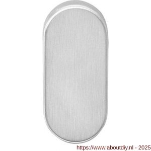 Intersteel Living 3417 afdekrozet verdekt ovaal 65x30x10 mm RVS - A26002289 - afbeelding 1