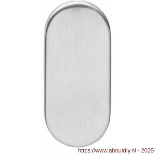 Intersteel Living 3418 afdekrozet verdekt ovaal 65x30x5 mm RVS - A26002290 - afbeelding 1
