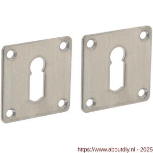 Intersteel Essentials 3419 sleutelrozetten 42x42x2 mm RVS - A26011089 - afbeelding 1