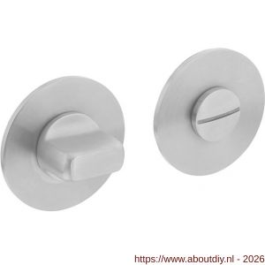 Intersteel Essentials 3423 WC-sluiting verdekt met magneet diameter 55x3 mm met nokken en stift 8x8 mm RVS - A26008561 - afbeelding 1