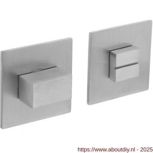 Intersteel 3424 WC-sluiting verdekt met magneet 55x55x3 mm met nokken en stift 7x7 mm RVS - A26008565 - afbeelding 1