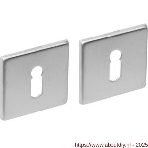 Intersteel Essentials 3432 sleutelrozetten verdekt 50x50x5 mm RVS - A26011096 - afbeelding 1