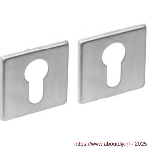 Intersteel Essentials 3432 cilinderrozetten verdekt 50x50x5 mm RVS - A26011097 - afbeelding 1