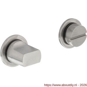 Intersteel Living 3438 WC-sluiting zelfklevend diameter 30x3 mm met stift 8x8 mm RVS - A26010476 - afbeelding 1