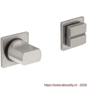 Intersteel Living 3439 WC-sluiting zelfklevend 30x30x3 mm met stift 8x8 mm RVS - A26010477 - afbeelding 1