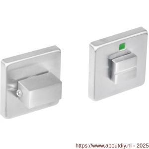 Intersteel 3510 WC-sluiting verdekt 53x53x8 mm met nokken en stift 5x5 mm RVS - A26002752 - afbeelding 1