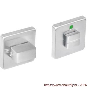 Intersteel Living 3510 WC-sluiting verdekt 53x53x8 mm met nokken en stift 8x8 mm RVS - A26002755 - afbeelding 1