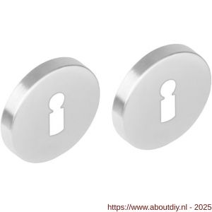 Intersteel Living 3512 sleutelrozetten verdekt diameter 53x8 mm met nokken RVS - A26011149 - afbeelding 1