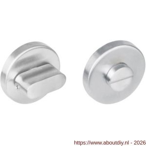 Intersteel 3513 WC-sluiting verdekt diameter 53x8 mm zonder venster met nokken en stift 6x6 mm RVS - A26002771 - afbeelding 1