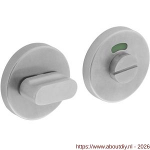 Intersteel 3523 WC-sluiting verdekt diameter 55x8 mm zonder venster met nokken en stift 6x6 mm RVS - A26005936 - afbeelding 1