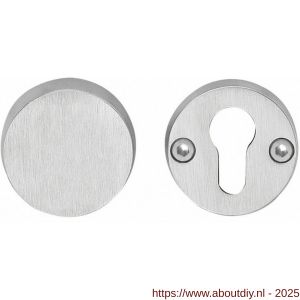 Intersteel 3752 SKG3 veiligheidsrozetten rond diameter 52x12 mm blind-profielcilindergat RVS - A26007699 - afbeelding 1