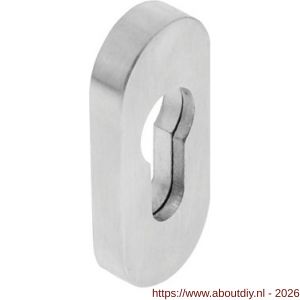 Intersteel Essentials 3752 veiligheid schuifrozet ovaal 69x30x9 mm profielcilindergat RVS - A26003566 - afbeelding 1