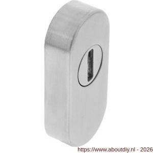 Intersteel Essentials 3752 veiligheid schuifrozet ovaal 73x33x14 mm met sleufplaatje RVS - A26008578 - afbeelding 1