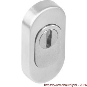 Intersteel Essentials 3752 veiligheid schuifrozet ovaal 74x34x14 mm met kerntrekbeveiliging RVS - A26008579 - afbeelding 1