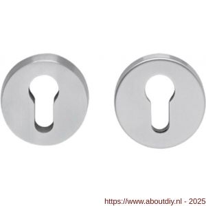 Intersteel Essentials 3752 SKG3 veiligheidsrozetten rond verdekt diameter 52x12 mm profielcilindergat RVS - A26003583 - afbeelding 1