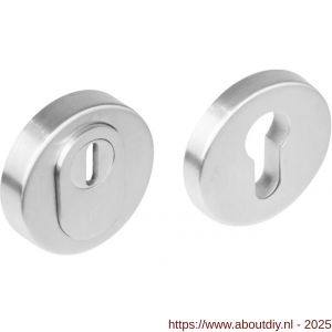 Intersteel Essentials 3753 SKG3 veiligheidsrozetten rond verdekt Basic diameter 54x12 mm profielcilindergat met kerntrekbeveiliging RVS - A26005949 - afbeelding 1