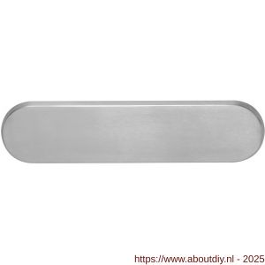 Intersteel Exclusives 4000 briefplaat ovaal 340x80 mm verdekt RVS - A26007311 - afbeelding 1