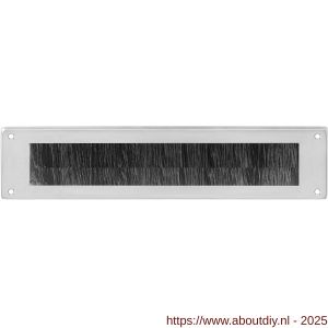Intersteel Essentials 4015 tochtwering rechthoekig 340x76 mm RVS - A26000212 - afbeelding 1