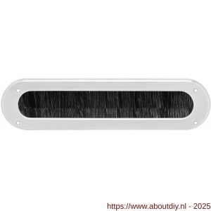 Intersteel Essentials 4015 tochtwering ovaal 340x80 mm RVS - A26007317 - afbeelding 1