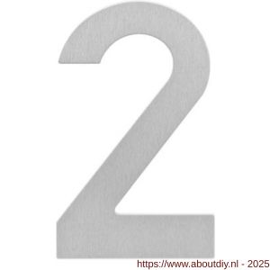 Intersteel Essentials 4020 huisnummer 2 150x2 mm RVS - A26002159 - afbeelding 1