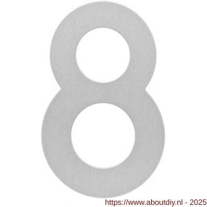 Intersteel Essentials 4020 huisnummer 8 150x2 mm RVS - A26002164 - afbeelding 1