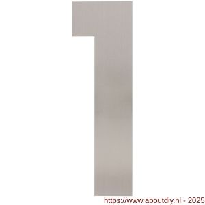 Intersteel Living 4021 huisnummer 1 XL hoogte 300 mm RVS geborsteld - A26009262 - afbeelding 1