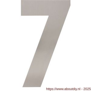 Intersteel Living 4021 huisnummer 7 XL hoogte 300 mm RVS geborsteld - A26009268 - afbeelding 1