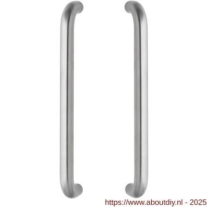 Intersteel Essentials 4323 deurgreep U-vorm 455x80x30 mm hart op hart 425 mm RVS - A26006088 - afbeelding 1