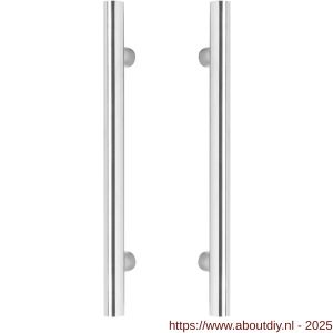 Intersteel Essentials 4325 deurgrepen per paar T-vorm 700x70x25 mm hart op hart 500 mm RVS - A26006105 - afbeelding 1
